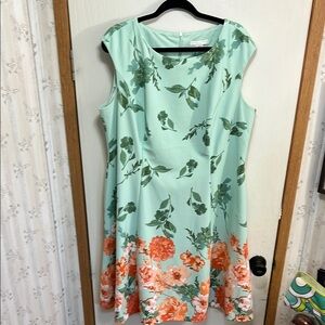 London Times Green A-Line Midi Dress for Wedding